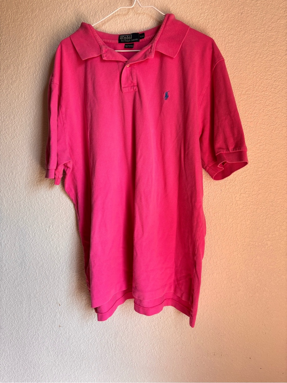 Polo by Ralph Lauren Men’s Pink Classic Polo Shirt 2XL
